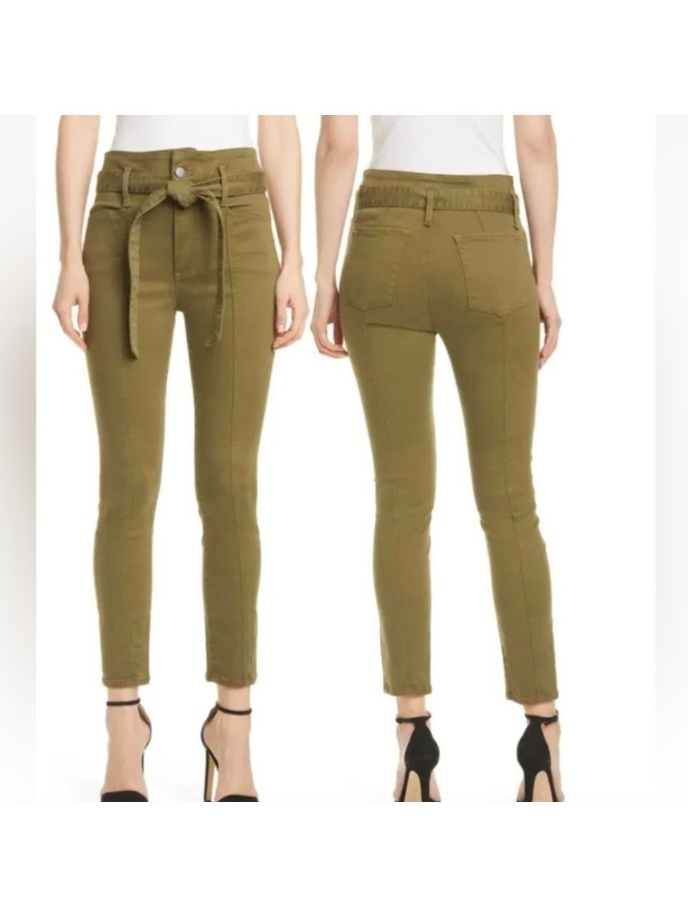 Alice + Olivia Jeans Olive Good High Waist Skinny Size 27